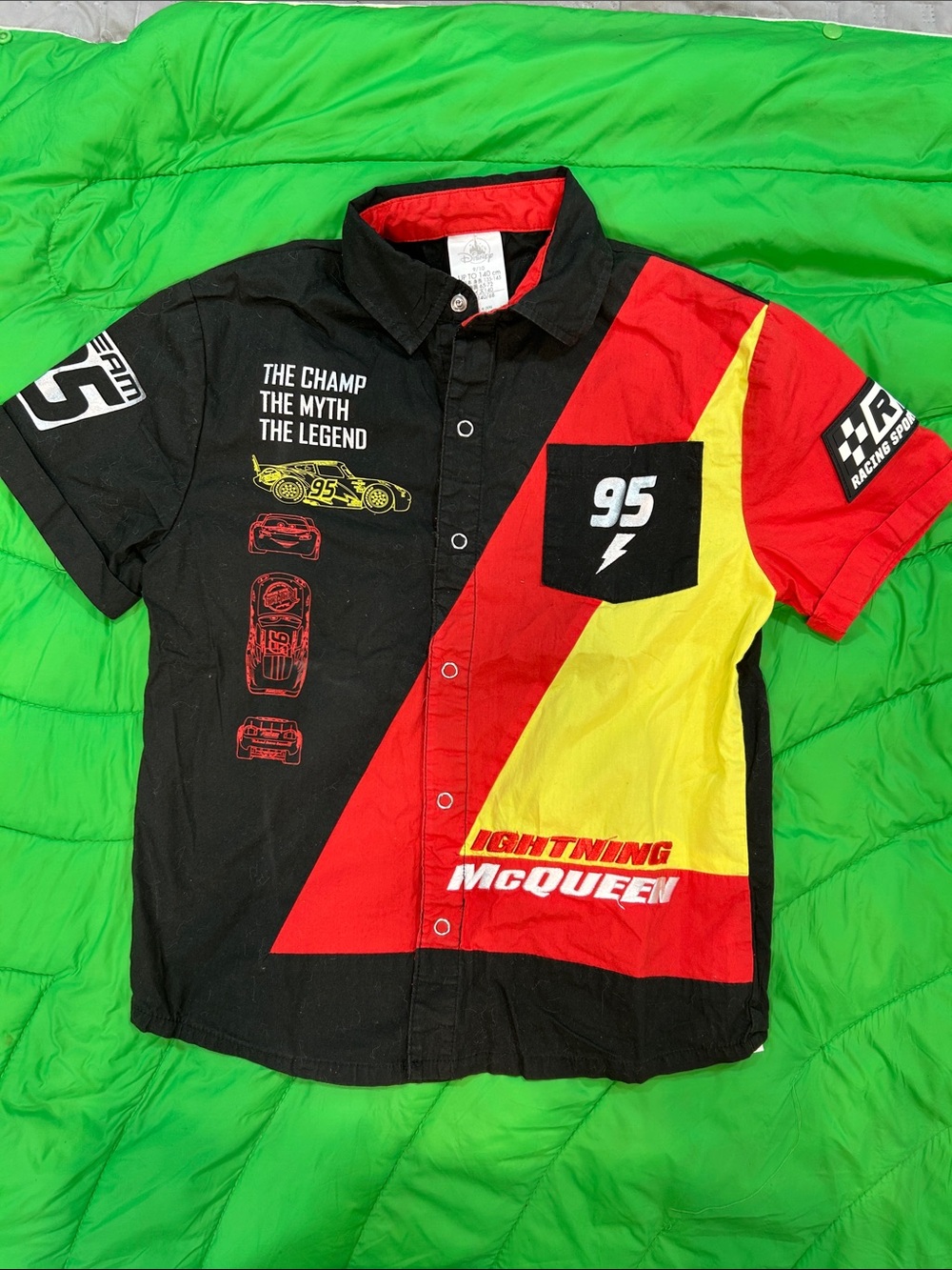 Lighting McQueen Disney Short-Sleeve Racing Shirt size 9/10